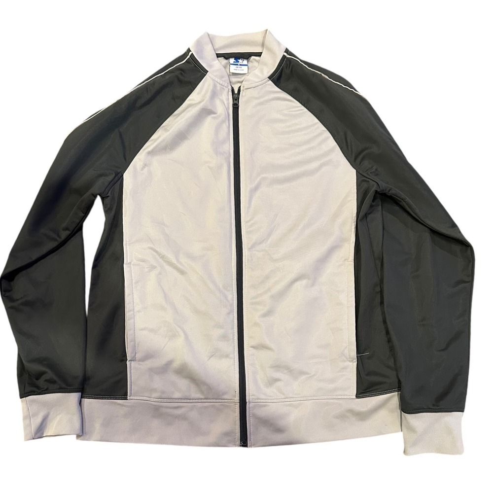 Vintage Starter Mens Jacket Grey Medium